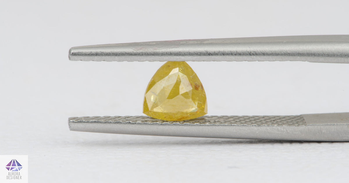 0.62ct Triangle Shape Salt and Pepper Rose Cut Diamond, 5.5*5.4*2.8mm SPT10