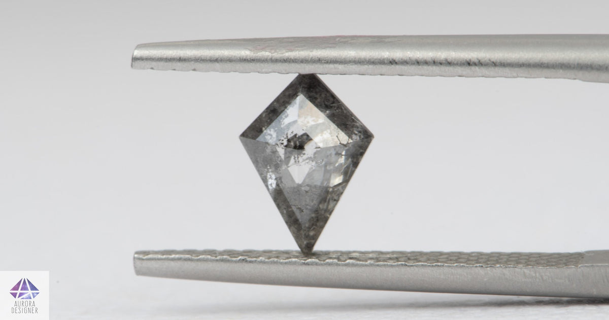 0.64ct Kite Shape Salt and Pepper Diamond, 8.3*5.7*2.2mm SPG200