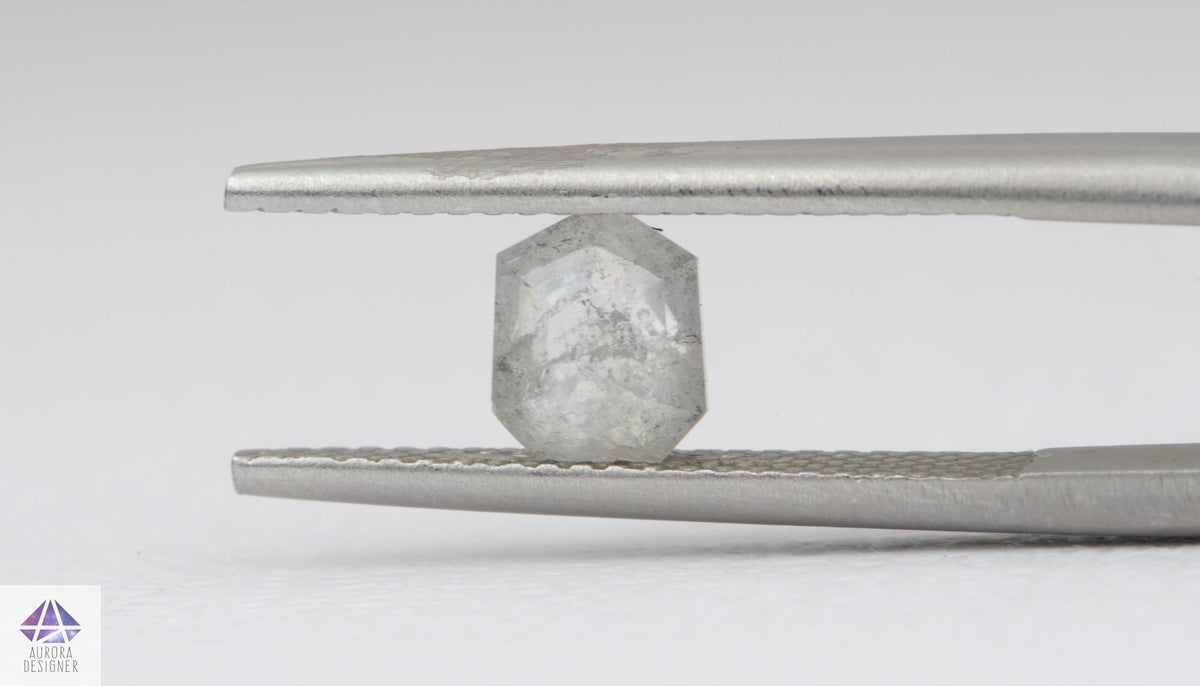 0.70ct Geometric Shape Salt and Pepper Diamond, 6.3*5.2*2.5mm SPG203