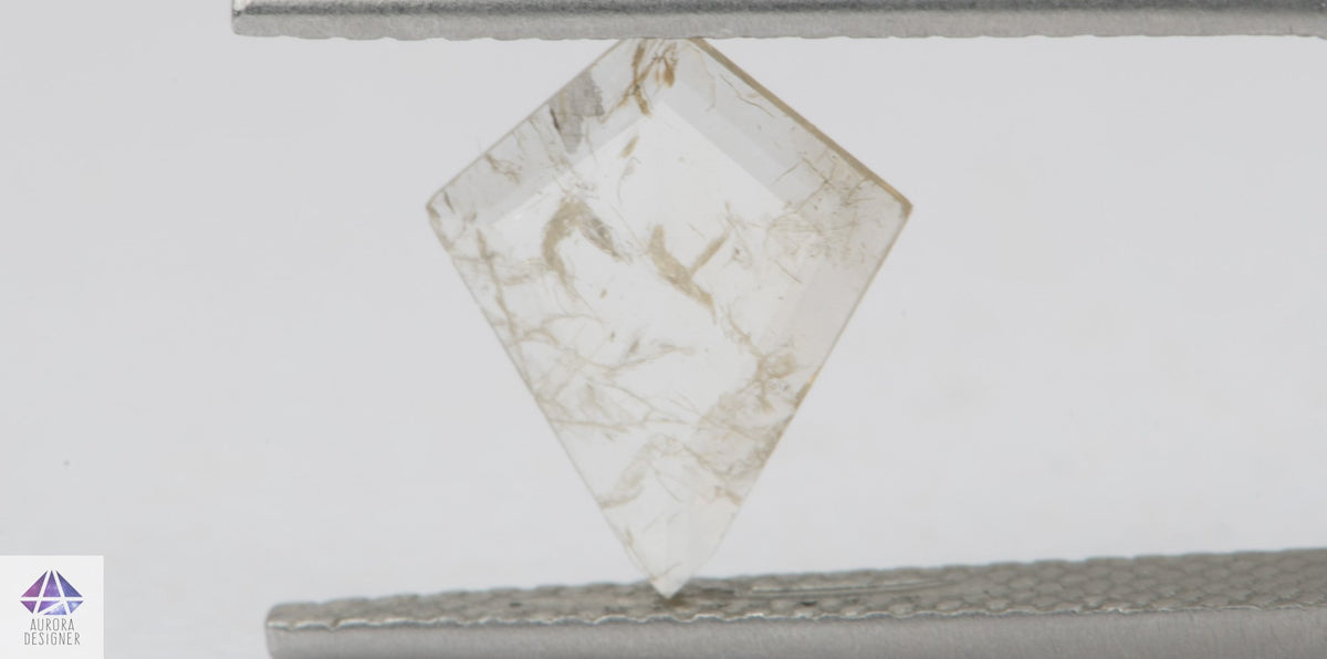 0.73ct Kite Shape Salt and Pepper Diamond, 10.6*8.7*1.2mm SPG190