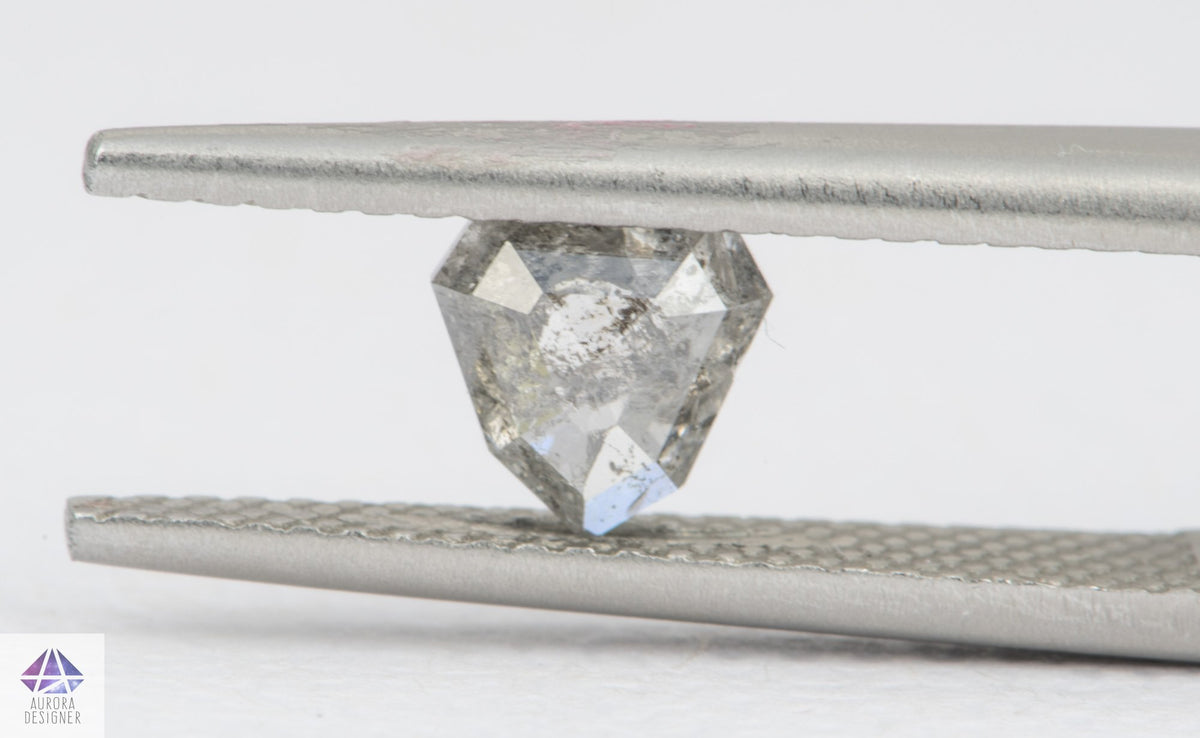 0.75ct Shield Shape Salt and Pepper Diamond, 5.9*5.8*2.6mm SPG136