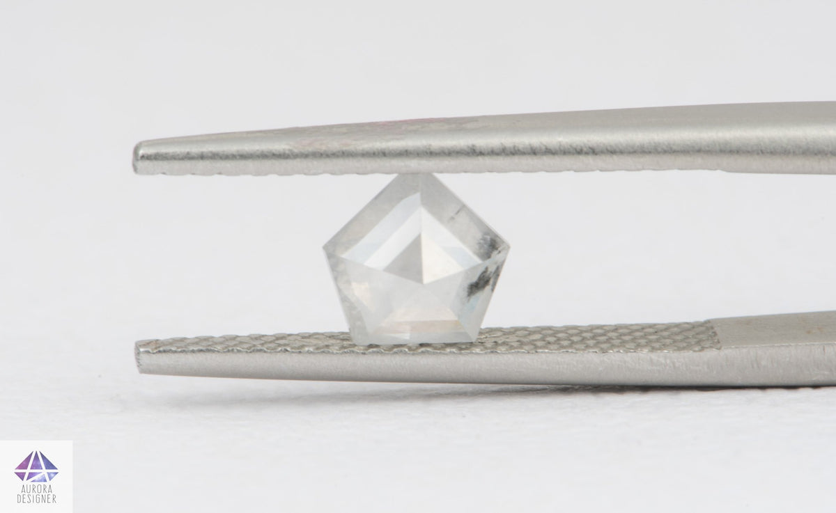 0.79ct Geometric Shape Salt and Pepper Diamond, 6.3*6.2*2.9mm SPG94