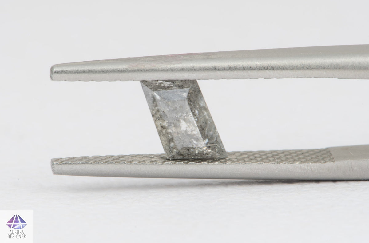 0.84ct Geometric Shape Salt and Pepper Diamond, 8.3*6.2*3.0mm SPG23