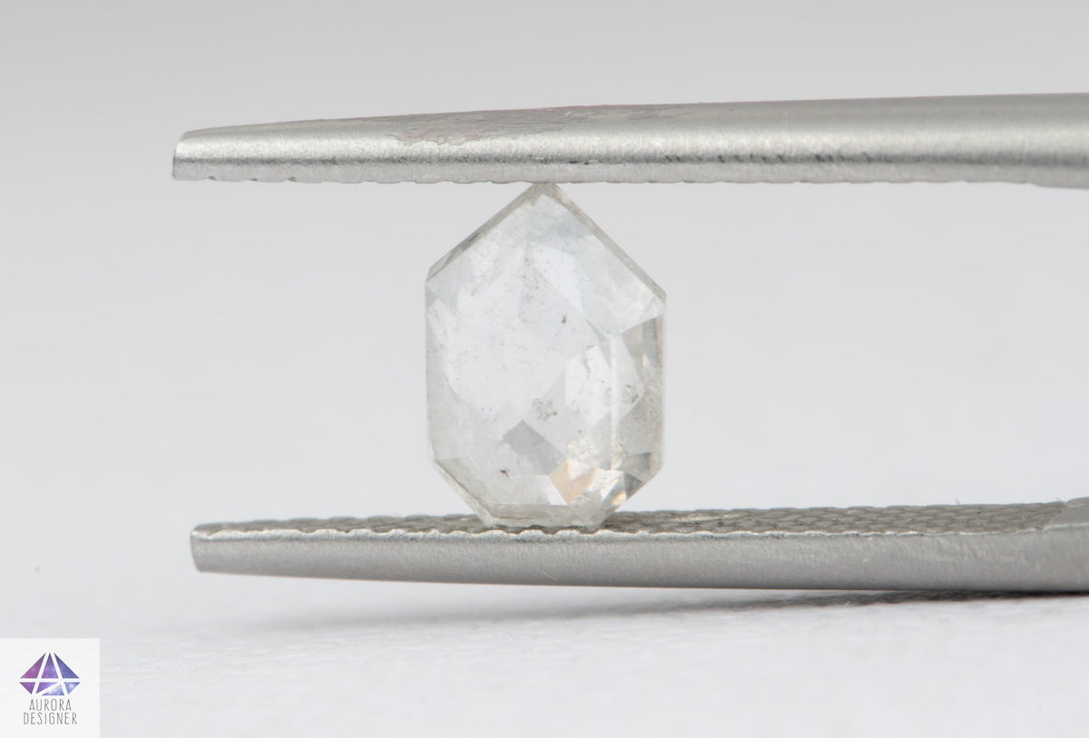 0.88ct Geometric Shape Salt and Pepper Diamond, 7.8*5.2*2.5mm SPG195