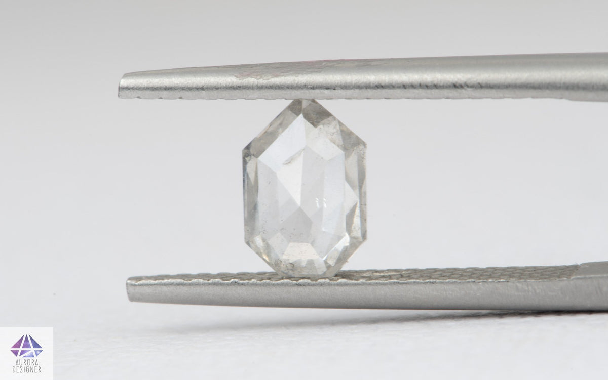 0.89ct Geometric Shape Salt and Pepper Diamond, 7.9*5.3*2.4mm SPG194