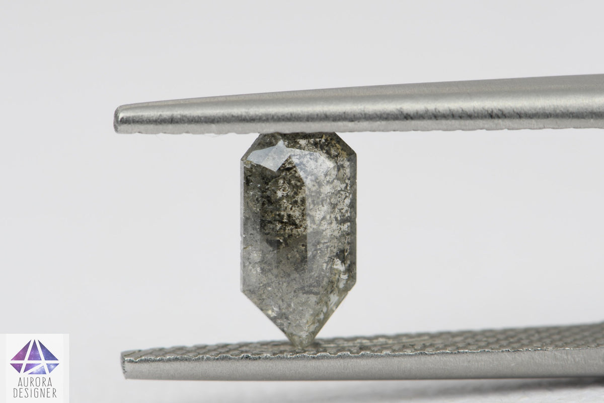 0.95ct Geometric Shape Salt and Pepper Diamond, 9.0*4.6*2.5mm SPG72