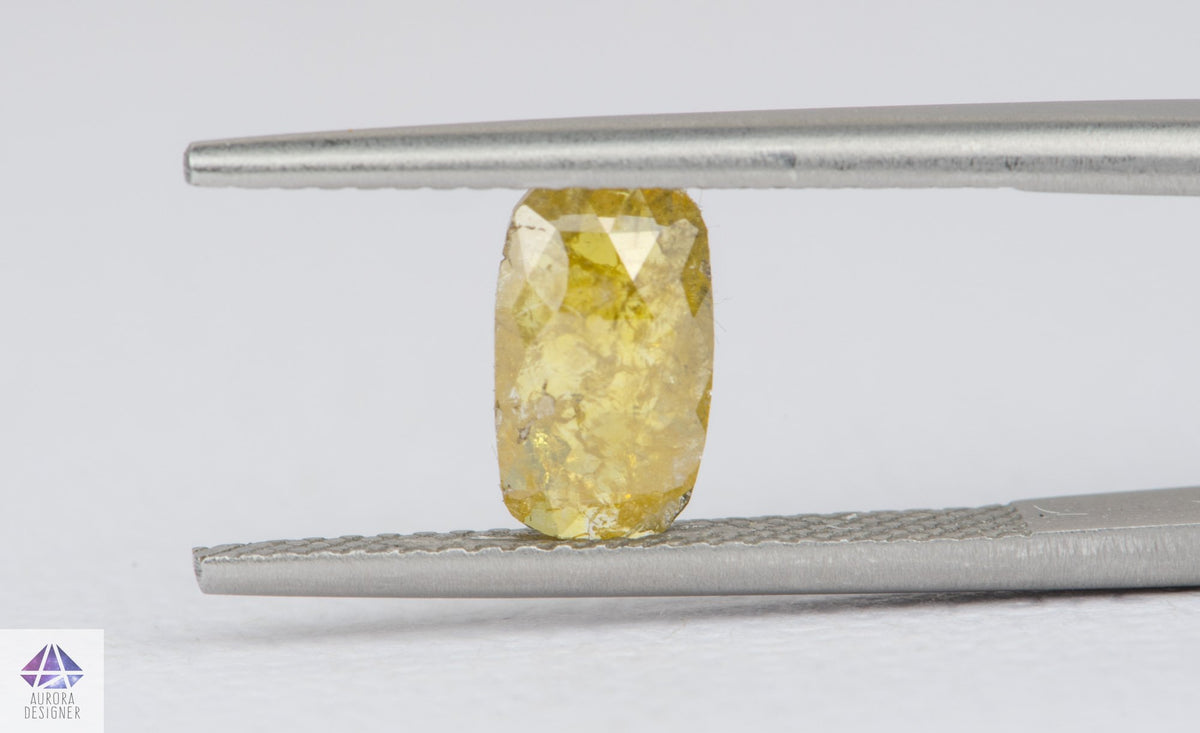 0.95ct Oval Shape Salt and Pepper Rosecut Diamond, 8.4*5.0*2.0mm SPS08