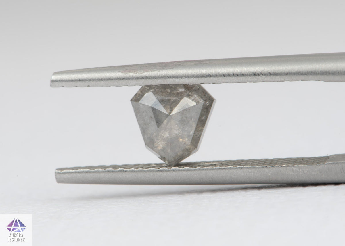 0.97ct Geometric Shape Salt and Pepper Diamond, 5.9*6.0*3.3mm SPG193