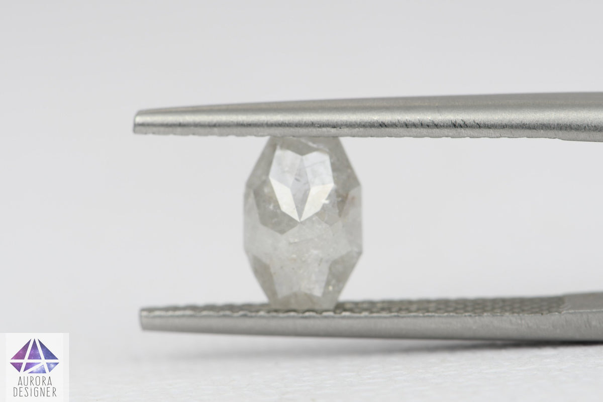 0.99ct Geometric Shape Salt and Pepper Diamond, 8.2*5.4*2.9mm SPG38