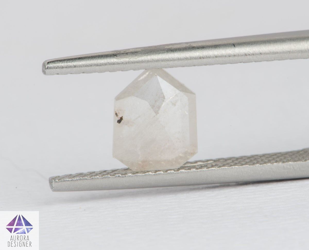 1.02ct Shield Shape Salt and Pepper Diamond, 7.9*6.2*2.1mm, SPG249
