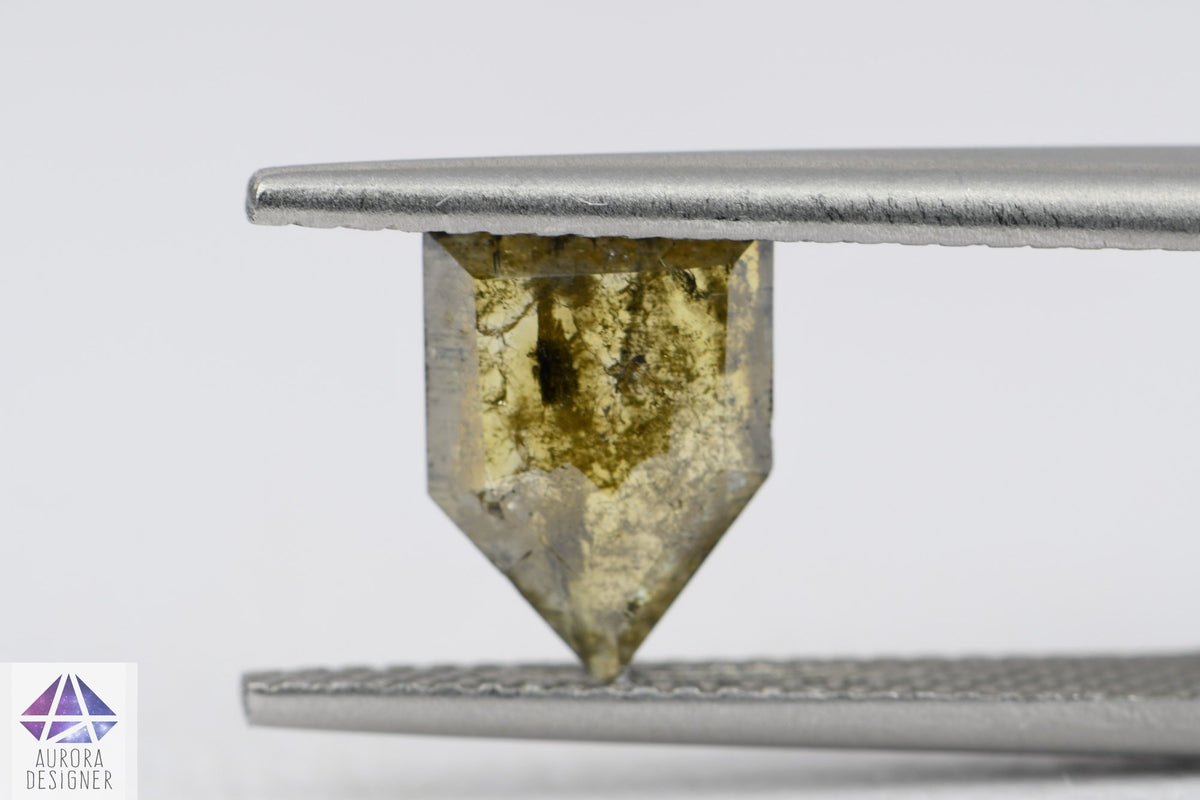 1.02ct Shield Shape Salt and Pepper Diamond, 9.4*6.8*1.6mm SPG151