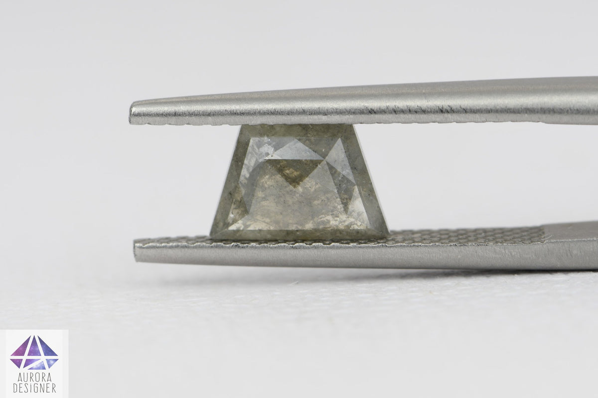 1.05ct Geometric Shape Salt and Pepper Diamond, 8.5*5.7*2.2mm SPG67