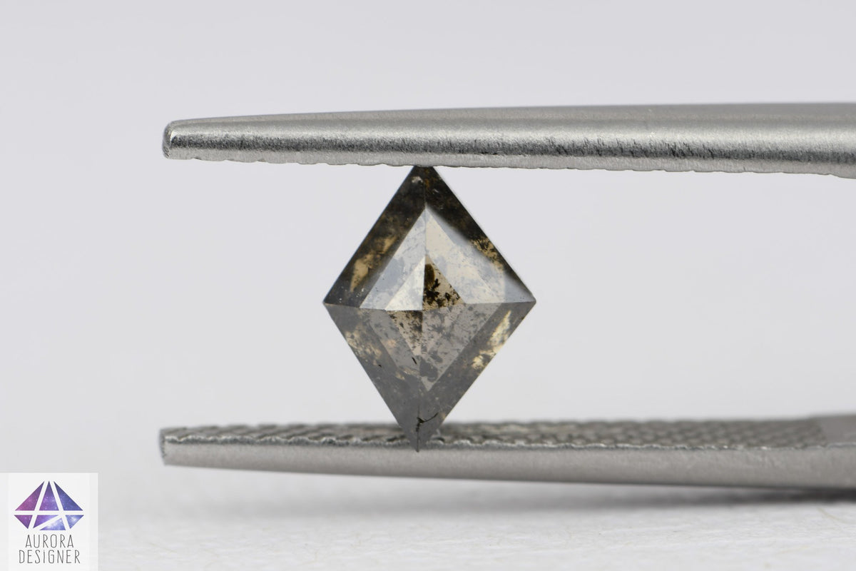 1.08ct Kite Shape Salt and Pepper Diamond, 8.5*6.2*3.4mm SPG152