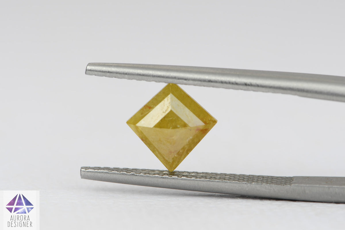 1.09ct Geometric Shape Salt and Pepper Diamond, 8.4*8.3*2.7mm SPG06