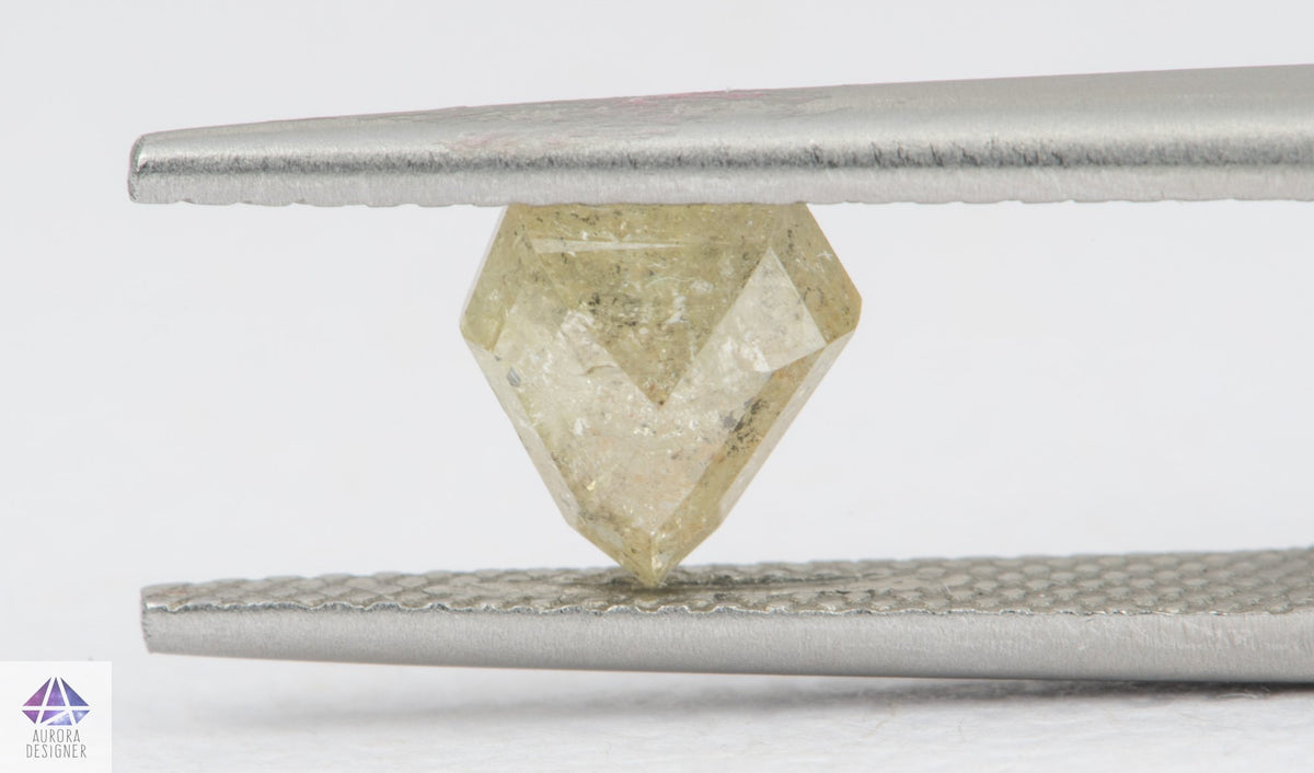 1.11ct Shield Shape Salt and Pepper Diamond, 6.7*6.5*3.1mm SPG137