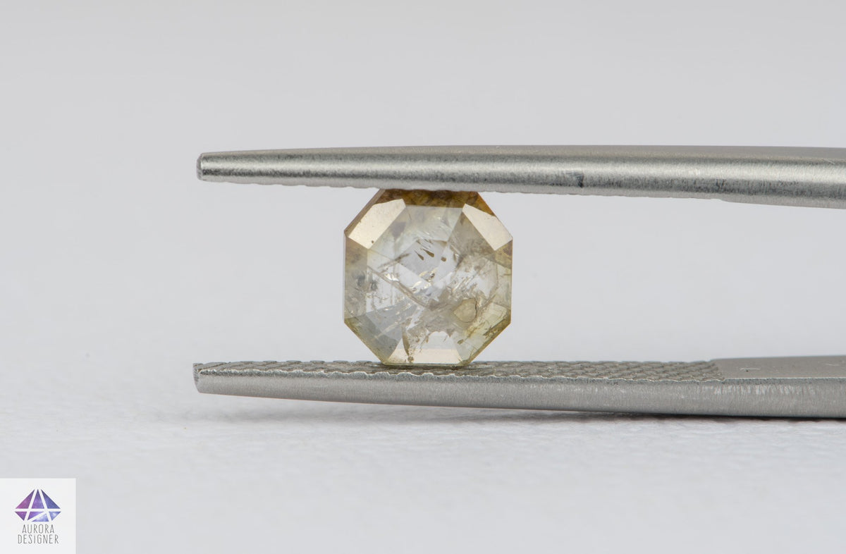 1.13ct Salt and Pepper Rosecut Diamond, 6.7*6.0*2.9mm SPS80