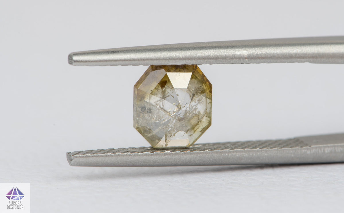 1.13ct Salt and Pepper Rosecut Diamond, 6.7*6.0*2.9mm SPS80