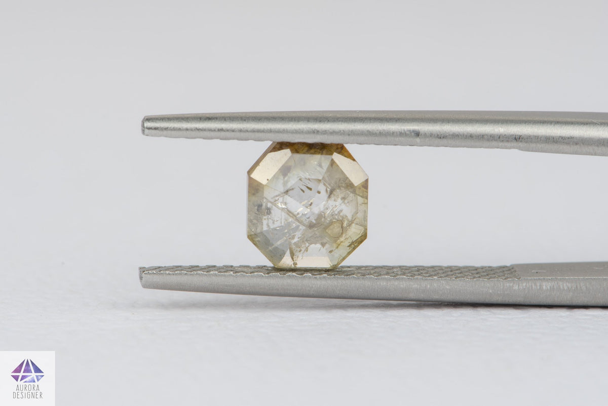 1.13ct Salt and Pepper Rosecut Diamond, 6.7*6.0*2.9mm SPS80