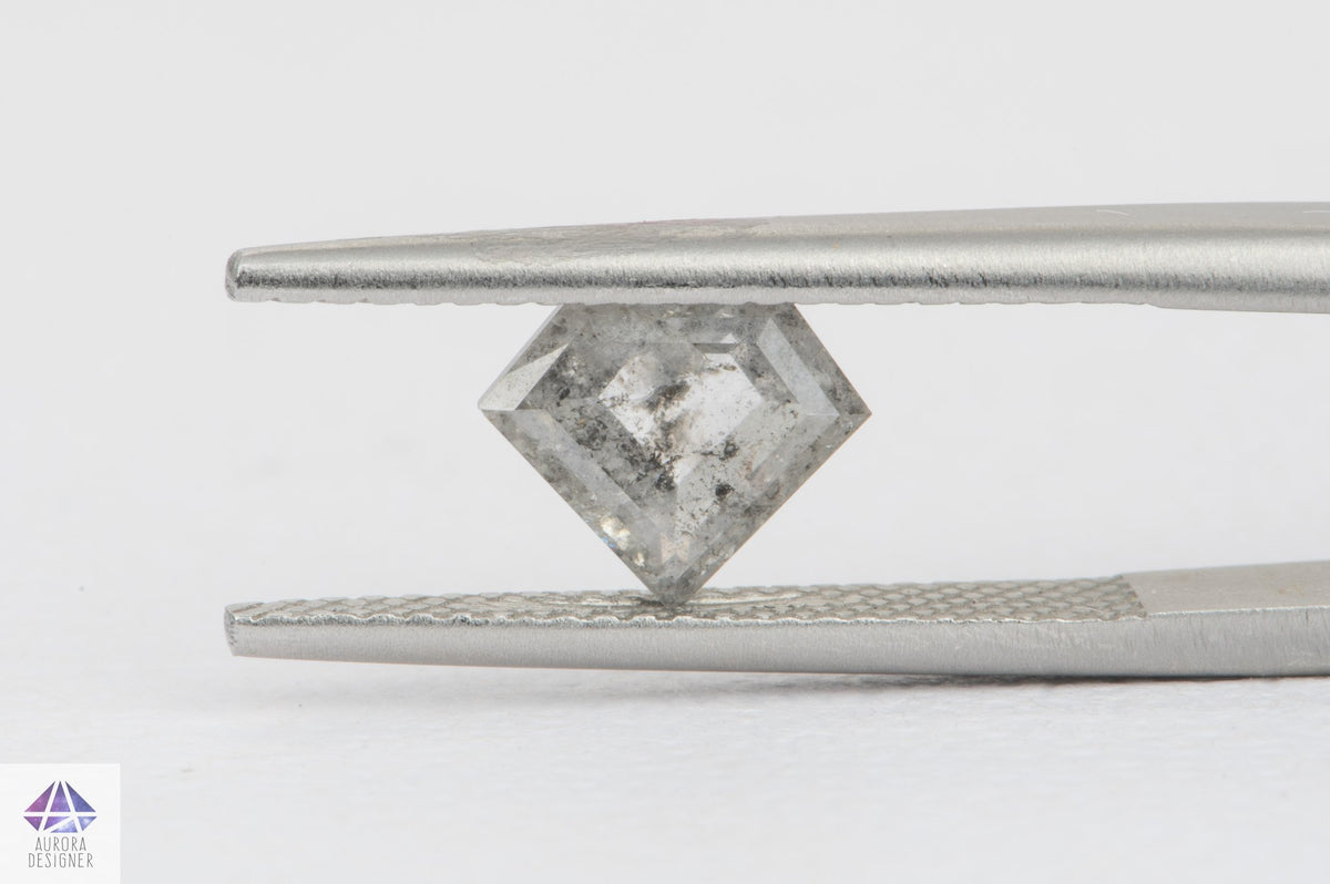 1.16ct Shield Shape Salt and Pepper Diamond, 8.3*7.1*2.8mm, SPG229