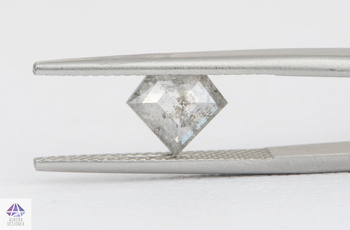 1.16ct Shield Shape Salt and Pepper Diamond, 8.3*7.1*2.8mm, SPG229