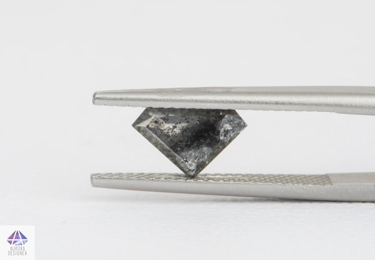 1.16ct Shield Shape Salt and Pepper Diamond, 9.3*6.0*3.0mm, SPG228