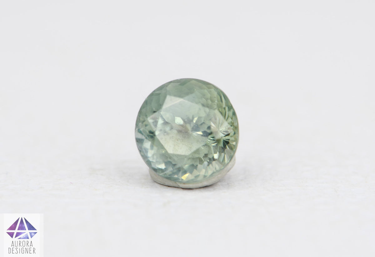 1.20ct Round Shape Blue Green Montana Sapphire, 5.7*4.5mm PS177