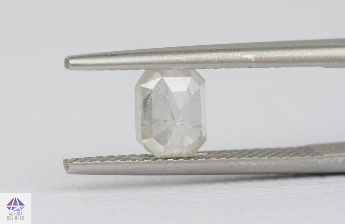 1.21ct Salt and Pepper Rosecut Diamond, 6.7*5.2*2.9mm SPS93