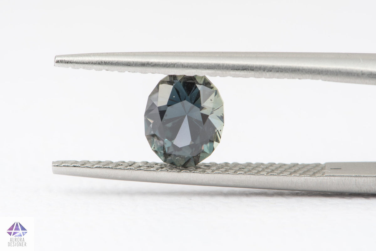 1.22ct Oval Shape Blue Green Sapphire, 6.8*5.5*4.5mm PS72