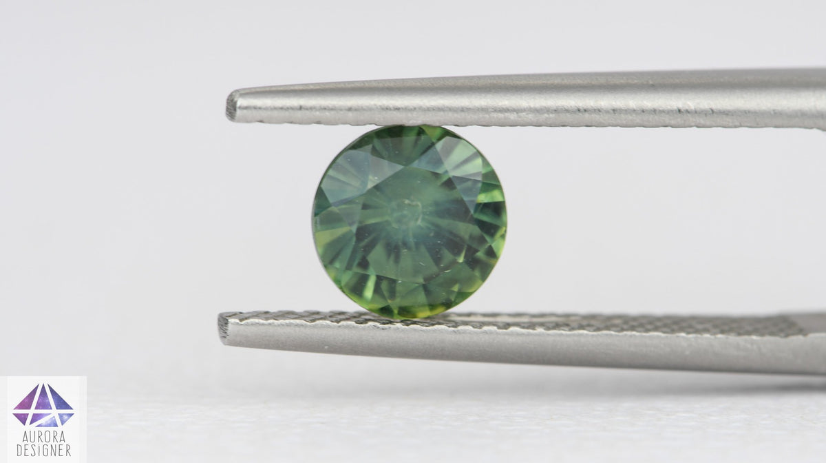 1.25ct Round Shape Green Sapphire ,6.5*4.1mm PS202