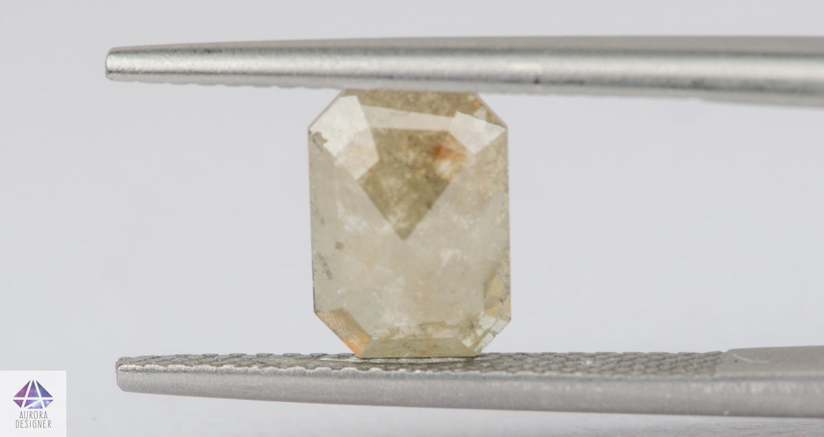 1.25ct Salt and Pepper Rosecut Diamond, 8.7*6.2*2.3mm SPS31