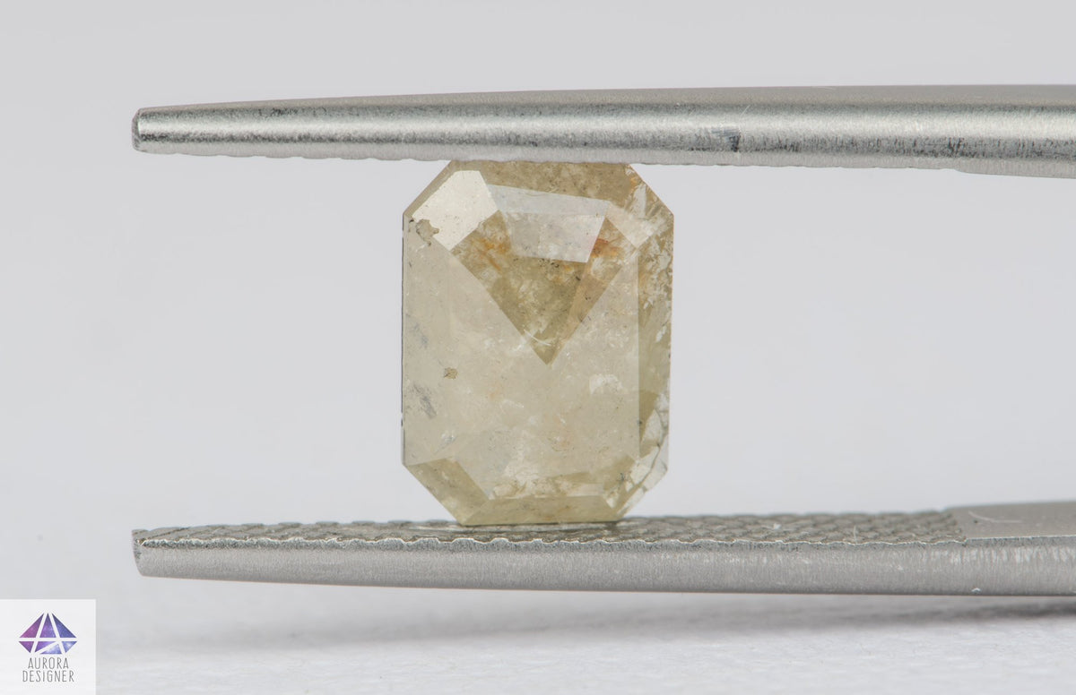 1.25ct Salt and Pepper Rosecut Diamond, 8.7*6.2*2.3mm SPS31