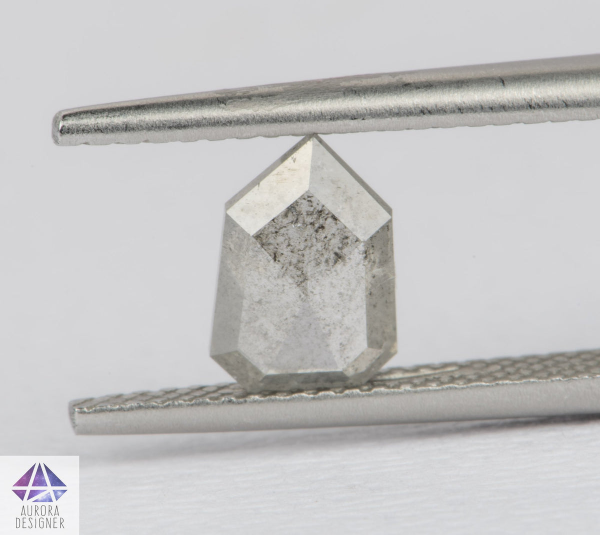 1.28ct Shield Shape Salt and Pepper Diamond, 8.3*5.8*2.8mm, SPG250