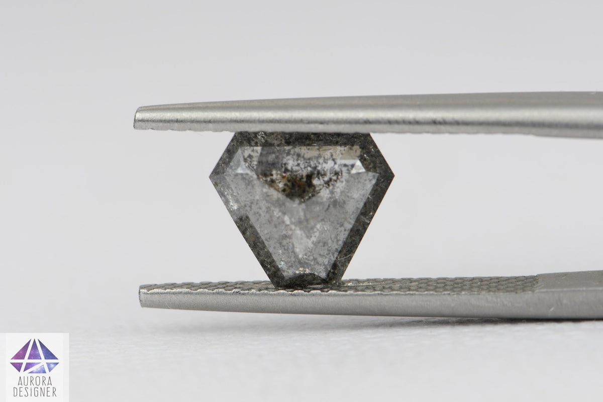 1.46ct Geometric Shape Salt and Pepper Diamond, 8.9*7.8*2.6mm SPG53
