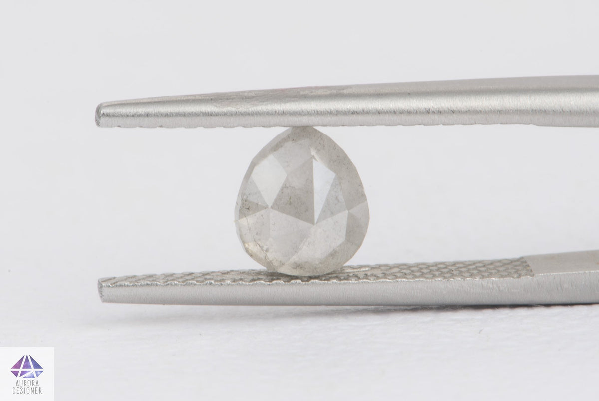 1.47ct Pear Shape Salt and Pepper Diamond, 7.0*6.0*4.2mm, SPP139