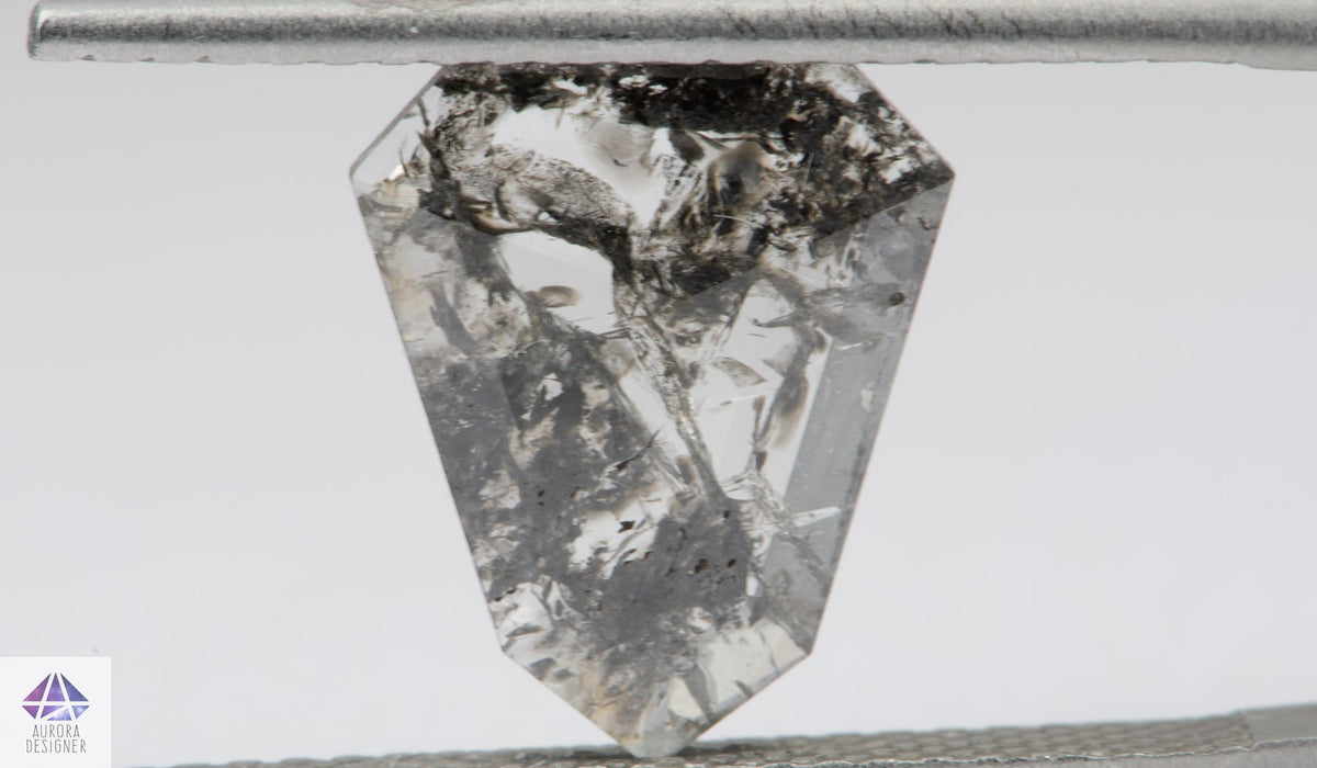 1.49ct Geometric Shape Salt and Pepper Diamond, 11.6*9.7*1.4mm SPG208