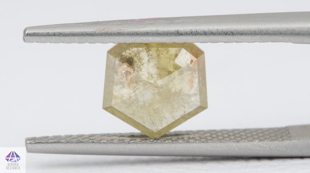 1.59ct Shield Shape Salt and Pepper Diamond, 7.7*7.4*2.8mm SPG184