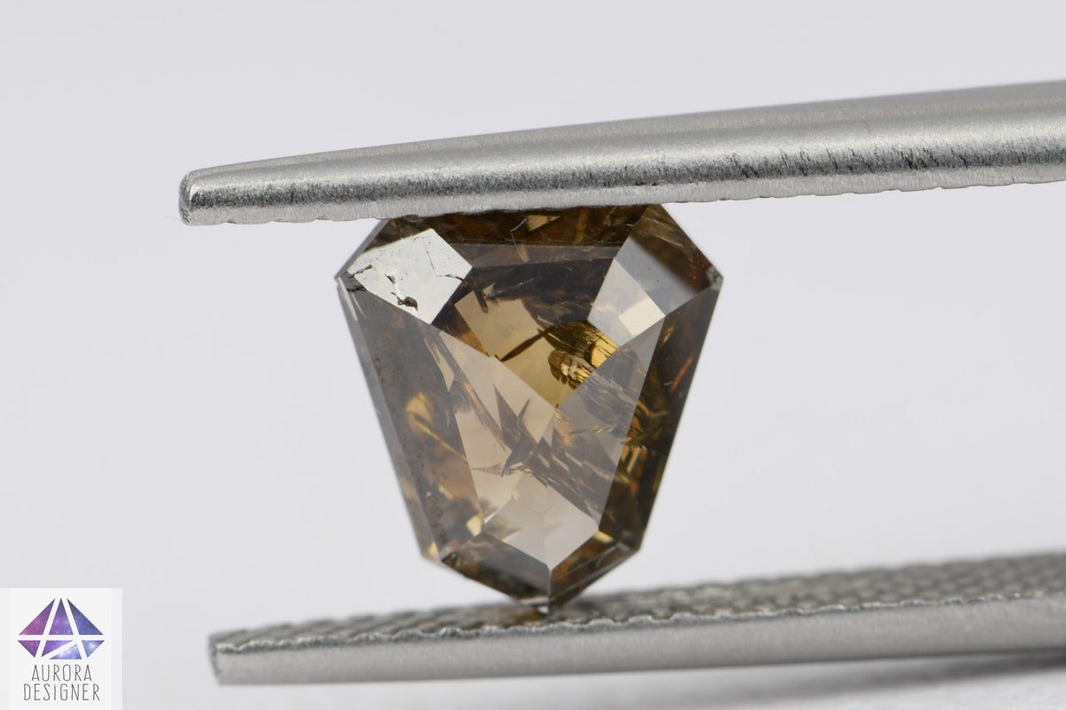 1.63ct Shield Shape Salt and Pepper Diamond, 8.6*7.8*3.0mm SPG128