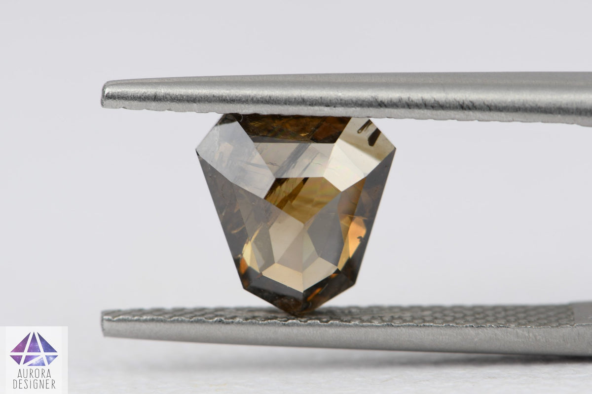 1.71ct Shield Shape Salt and Pepper Diamond, 8.6*8.1*3.2mm SPG127