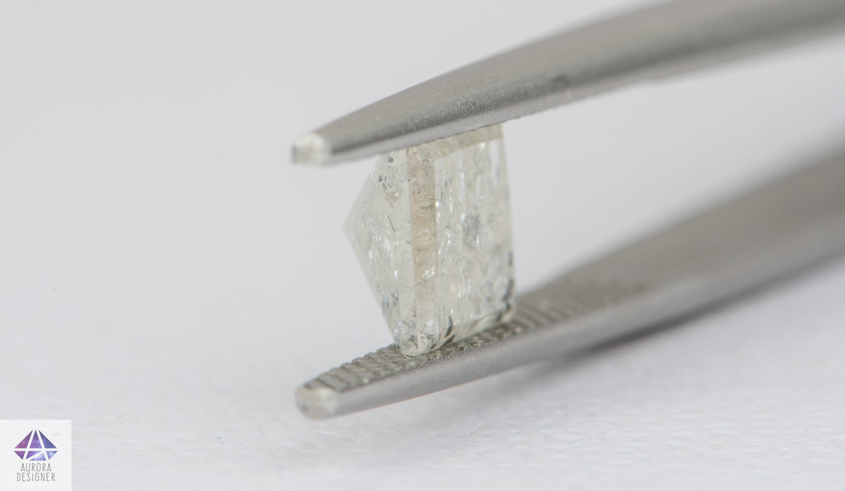 1.73ct Square Shape Salt and Pepper Rosecut Diamond, 6.5*6.5*4.6mm SPS34