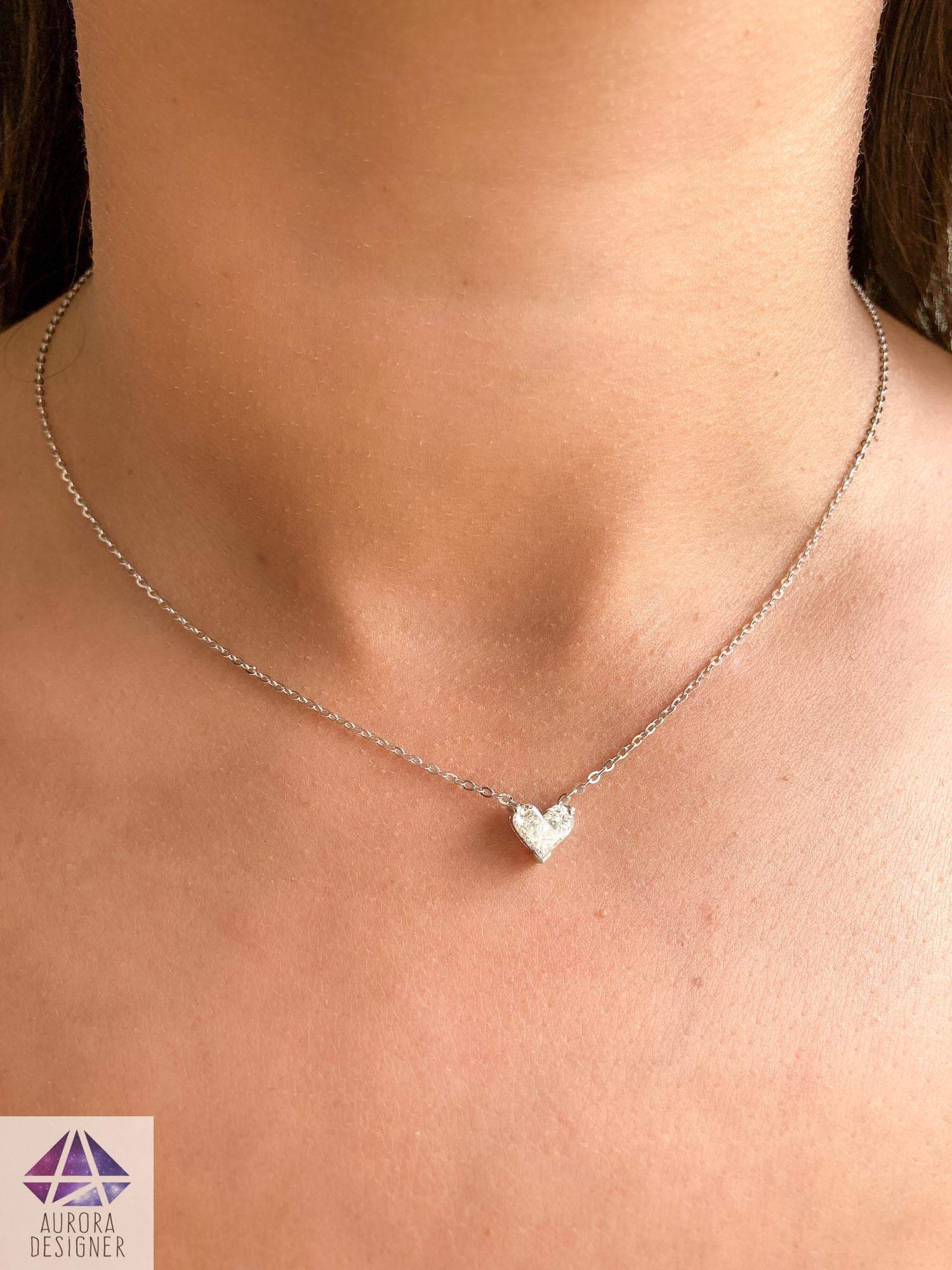 #LOVE# necklace, 3 diamonds