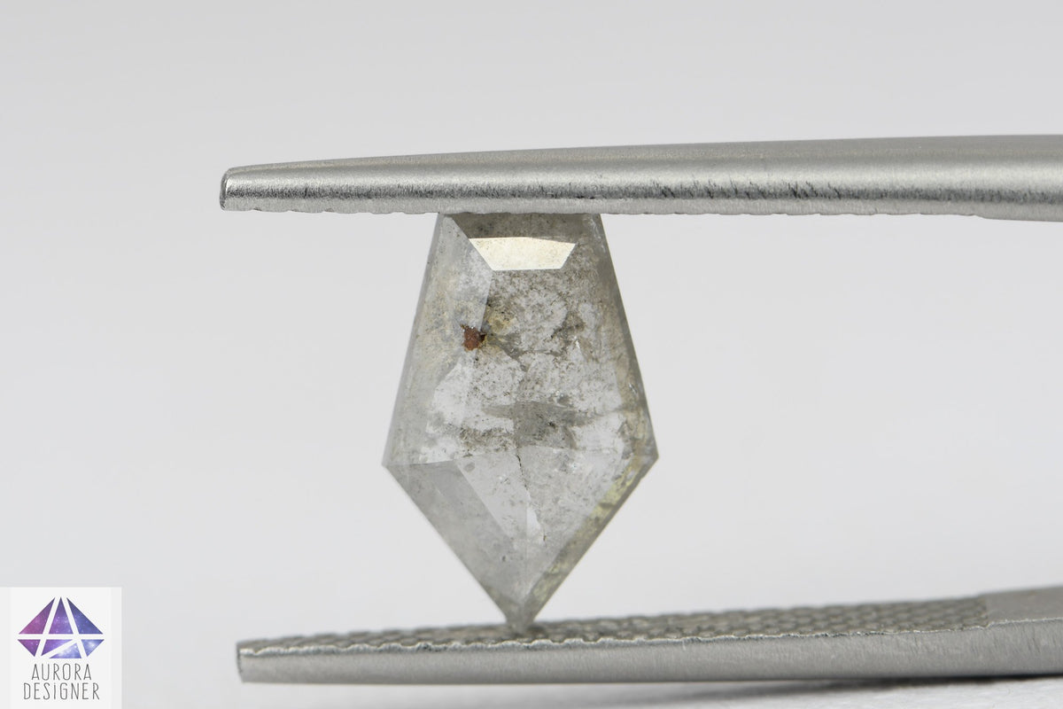 1.97ct Shield Shape Salt and Pepper Diamond, 11.2*7.1*2.9mm SPG18