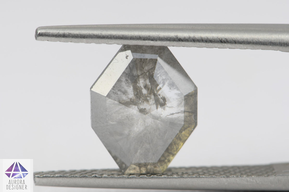 1.99ct Shield Shape Salt and Pepper Diamond, 10.9*8.6*2.5mm SPG110