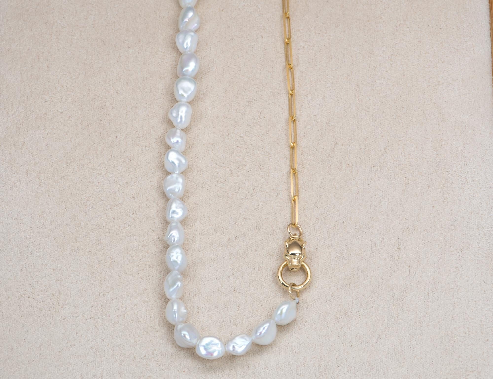 REFLECTIVE PEARL CHAIN NECKLACE – FVCKJEWELS