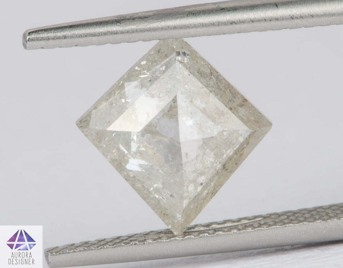 2.59ct Kite Shape Salt and Pepper Diamond, 11.5*10.9*4.2mm, SPG245