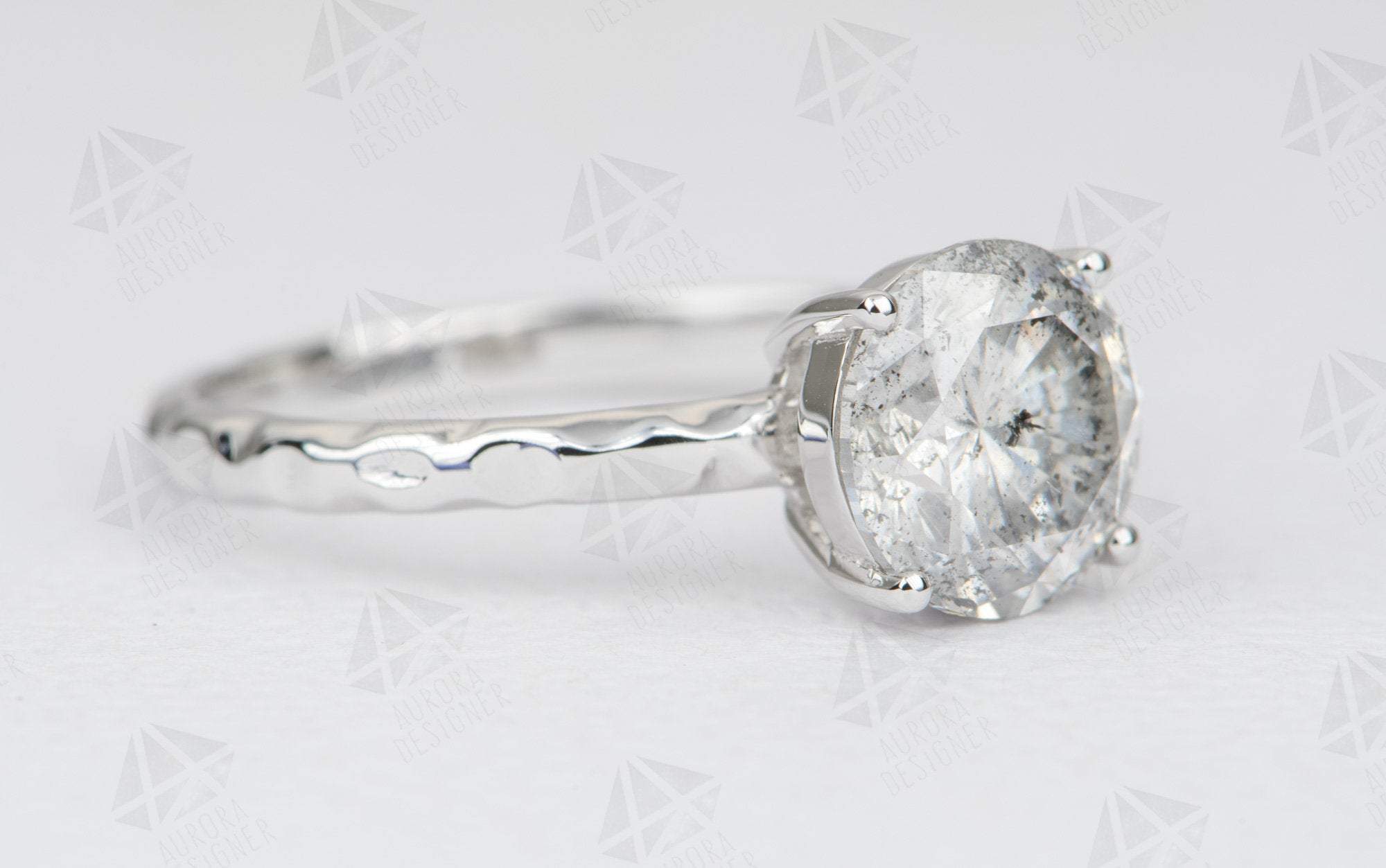 Alina - Salt and Pepper Diamond - 2 ct