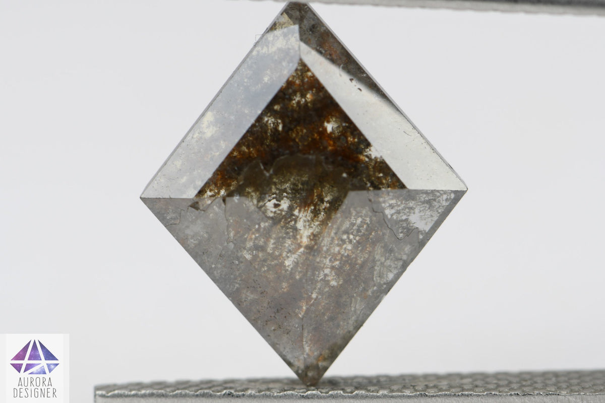 3.17ct Kite Shape Salt and Pepper Diamond, 14.3*11.6*3.0mm SPG113