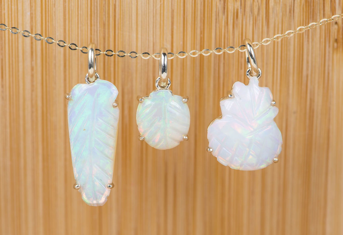 Ethiopian Opal Pineapple Carving 9K Yellow Gold Pendant Charm R4077 Aurora Designer
