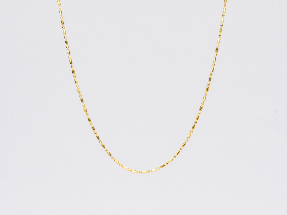 Dot and Dash 18K Gold Specialty Necklace Chain 17.5 R4182 - Jo Dane