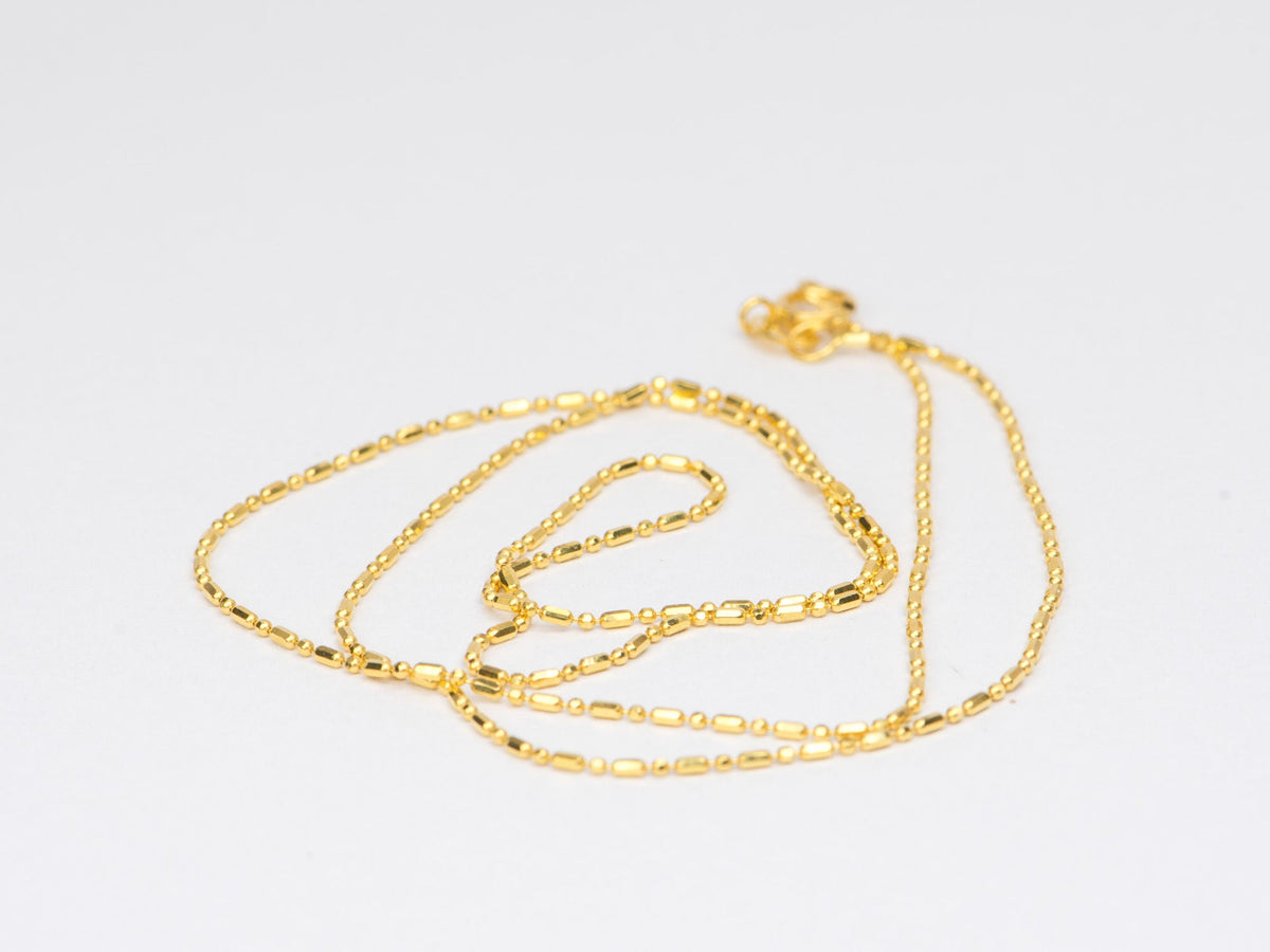 Dot and Dash 18K Gold Specialty Necklace Chain 17.5" R4182 Aurora Designer