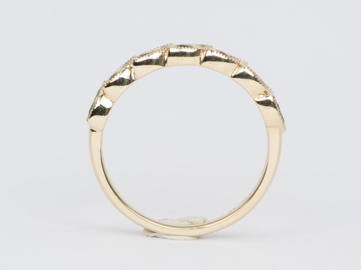 Montana Sapphire Leafy Band 14K Gold M5044 Aurora Designer